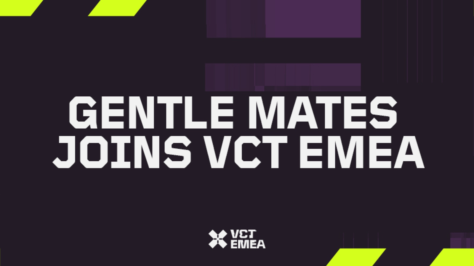 graphic for gentle mates joining vct emea