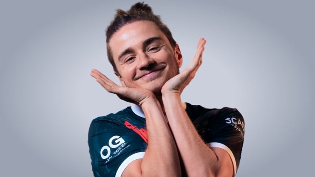 N0tail smiling for OG Esports Dota 2
