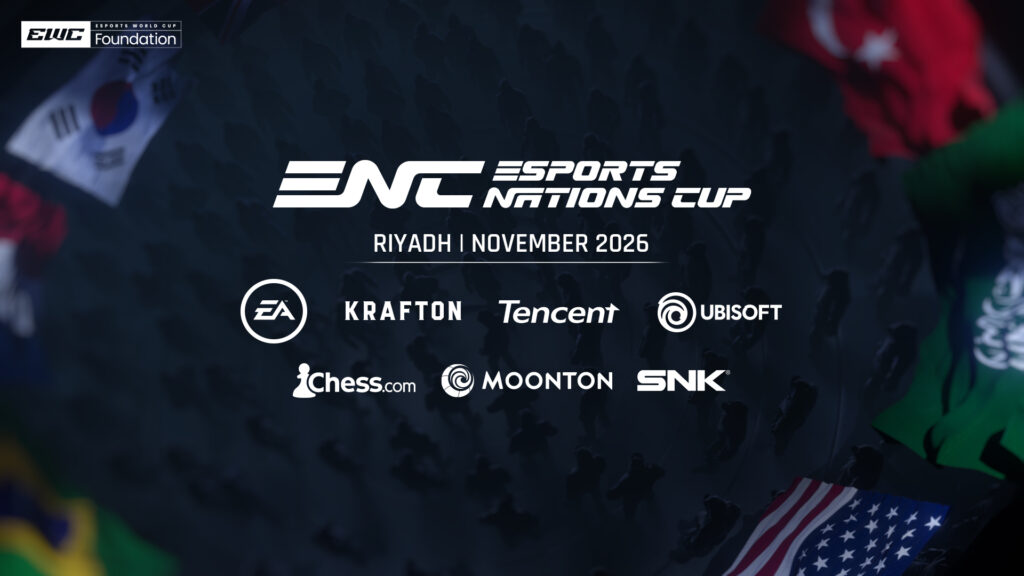 Esports Nations Cup announcement graphic of Chess, Moonton and SNK publisher partnership