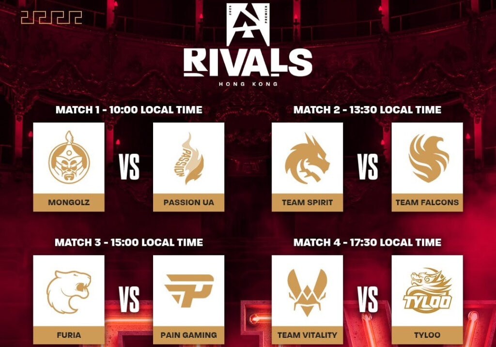 BLAST Rivals 2025 Hong Kong match schedule