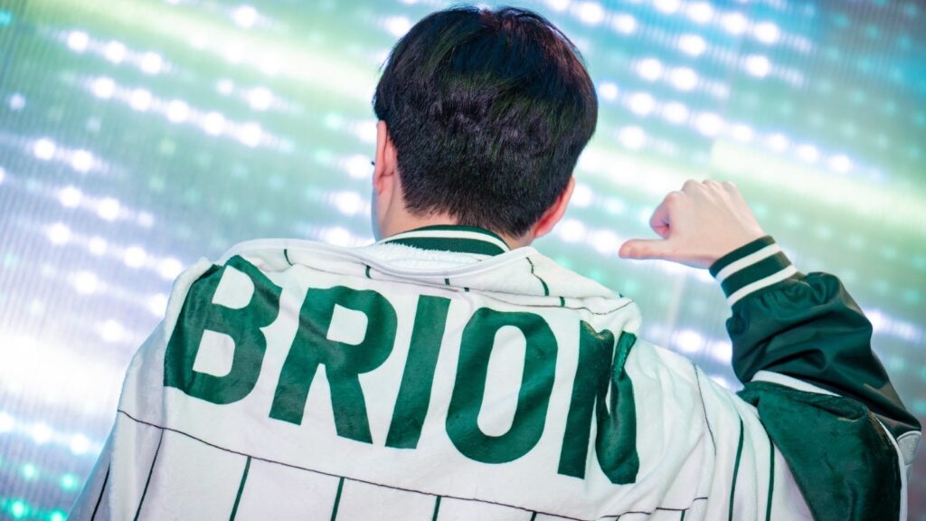 BRION player with team name on back