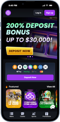 CoinCasino Crypto Welcome Bonus