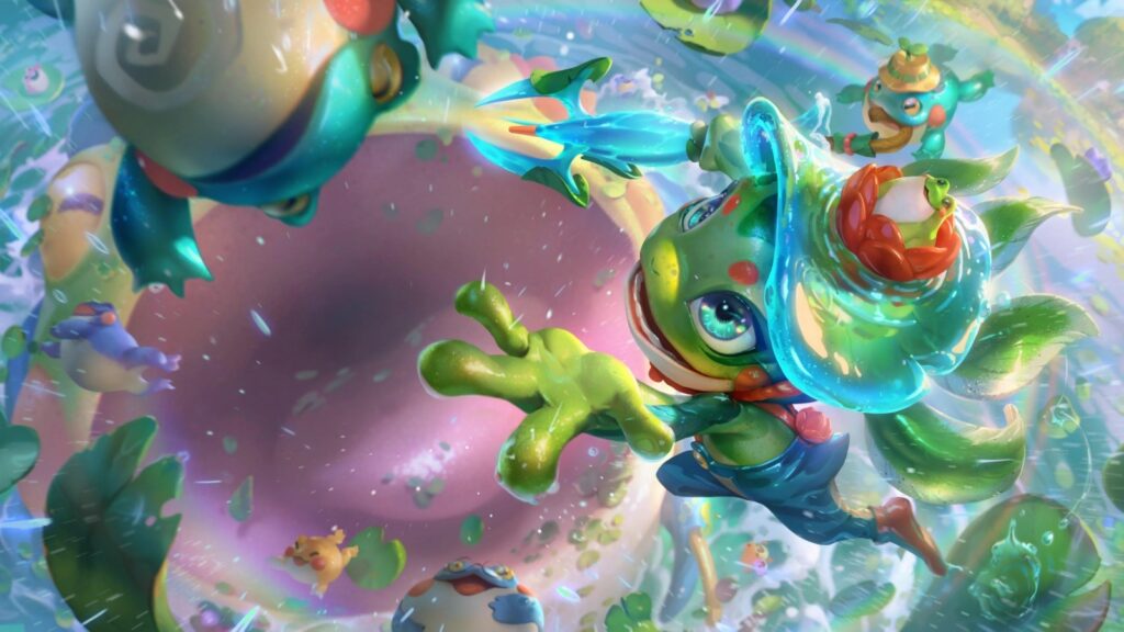 Fizz donig Frog Splash in League of Legends