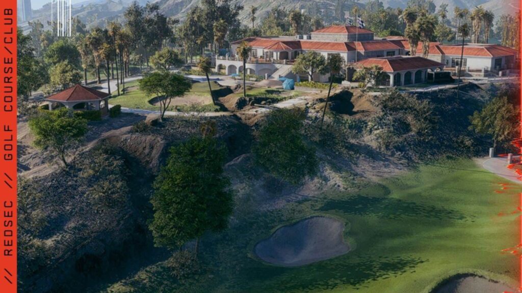 Scenic view of Golf Course and clubhouse area in Battlefield REDSEC Fort Lyndon