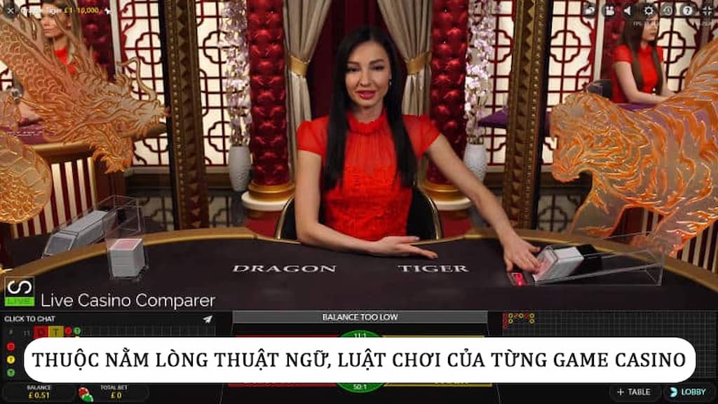 Thuộc nằm lòng thuật ngữ, luật chơi của từng game casino