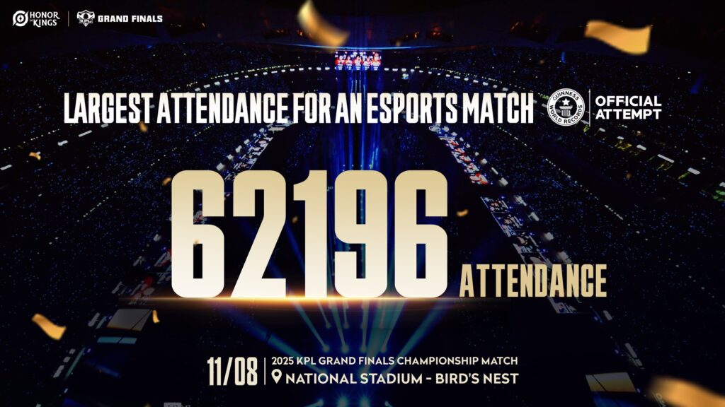 honor of kings official kpl attendance world record graphic