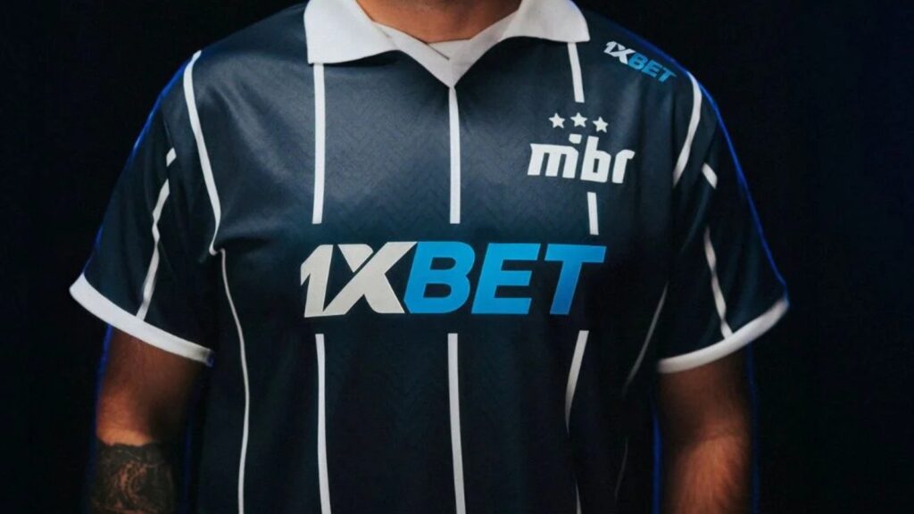 MIBR Valorant roster with 1xBet sponsor