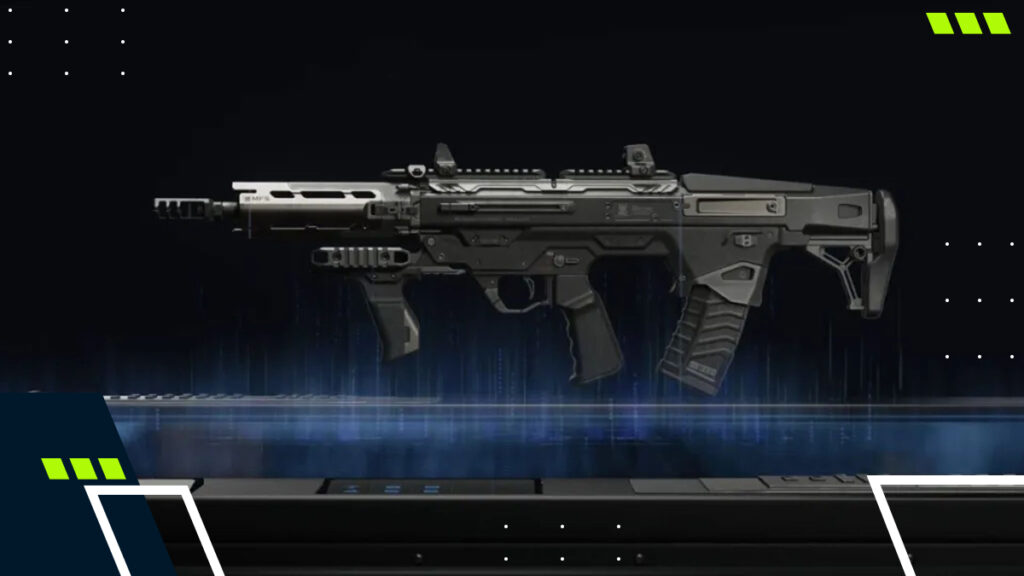 Side view of the Maddox RFB rifle showcased in Black Ops 7