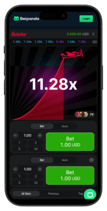 Screenshot of Betpanda, one of the best Aviator casinos