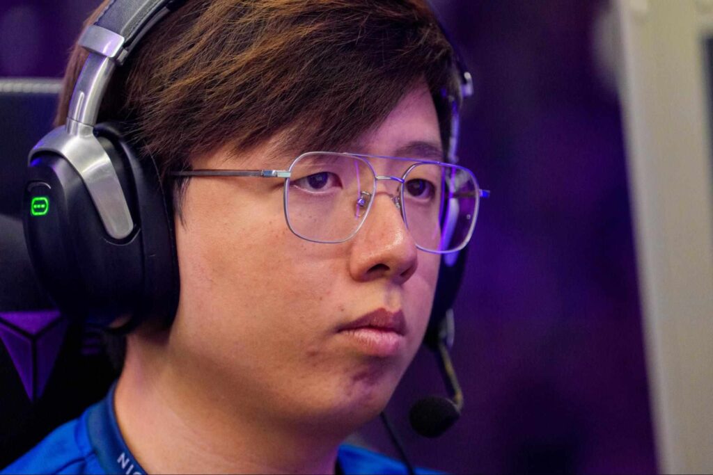 Daniel "Ghost" Chan competing on stage during a PGL Dota 2 event