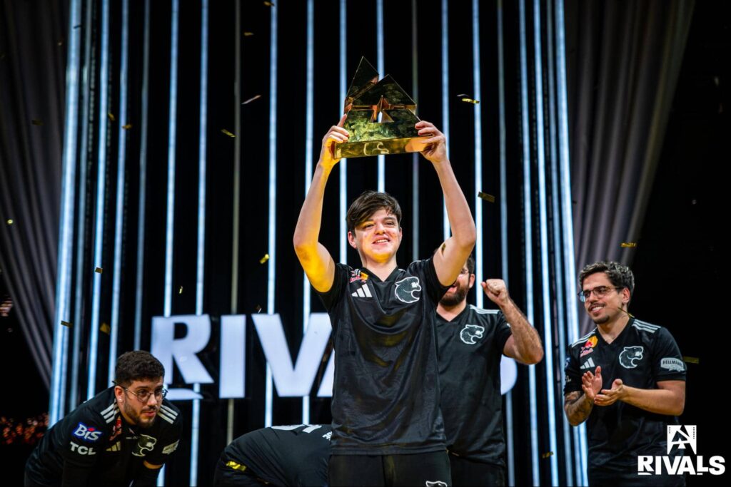 Danil “molodoy” Golubenko celebrating a Counter-Strike 2 tournament win