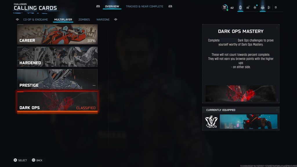 The challenge menu displays weekly tasks, camo rewards, and calling cards in Black Ops 7