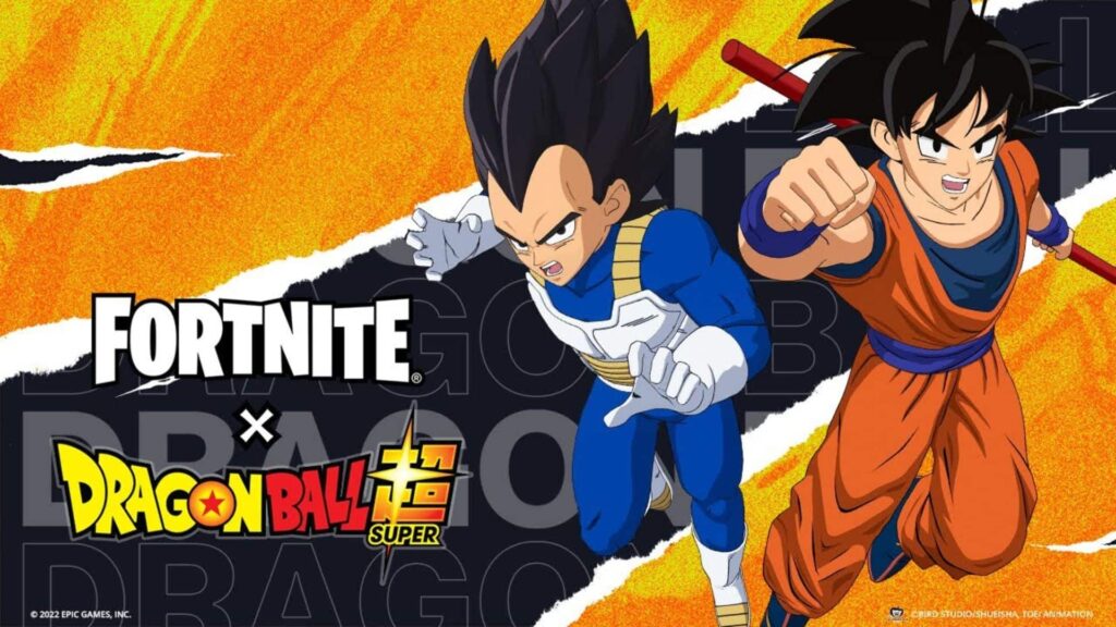 Goku and Vegeta charge into battle as Dragon Ball anime crossover skins in Fortnite