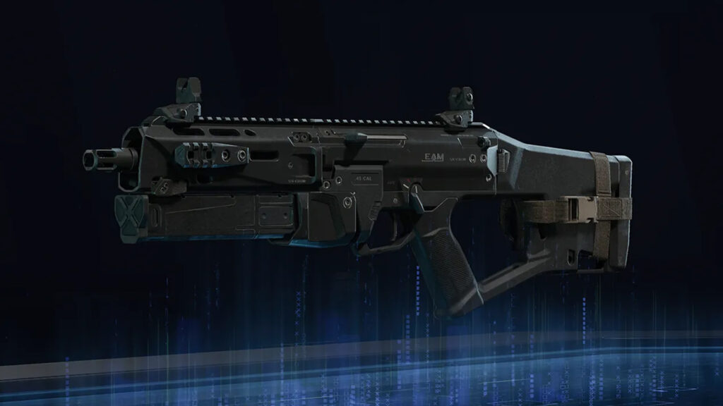 The Dravec 45 SMG showcased as a weapon option featured in Call of Duty: Black Ops 7