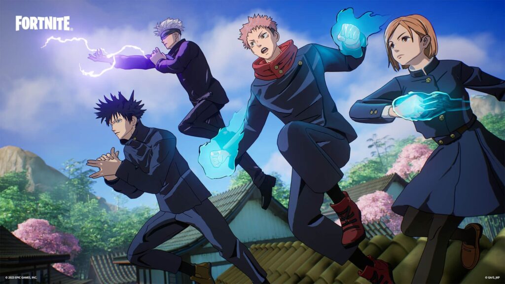 Jujutsu Kaisen characters unleash cursed energy as anime skins in Fortnite