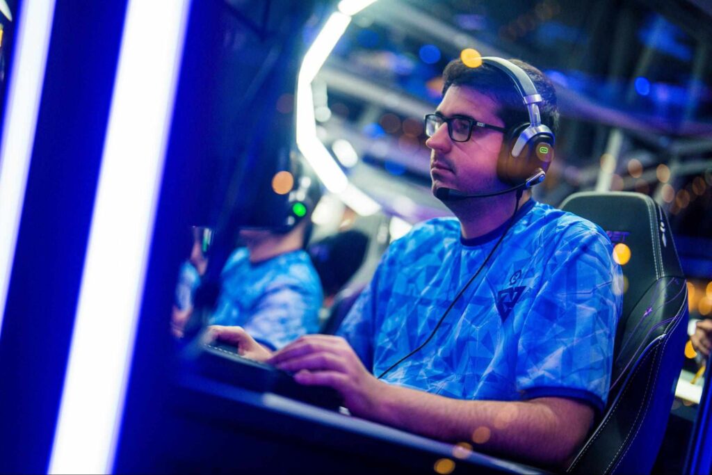 Martin “Saksa” Sazdov competing as a support player in professional Dota 2 during the 2025 season