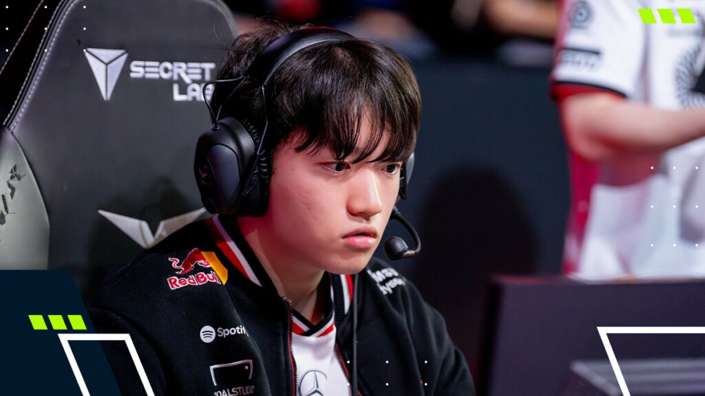 League of Legends support player staying focused during a high-pressure Worlds match