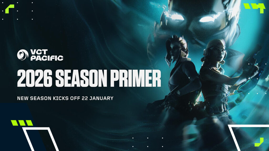 Official key art reveals the start of the VCT 2026 Pacific season with a dramatic visual theme