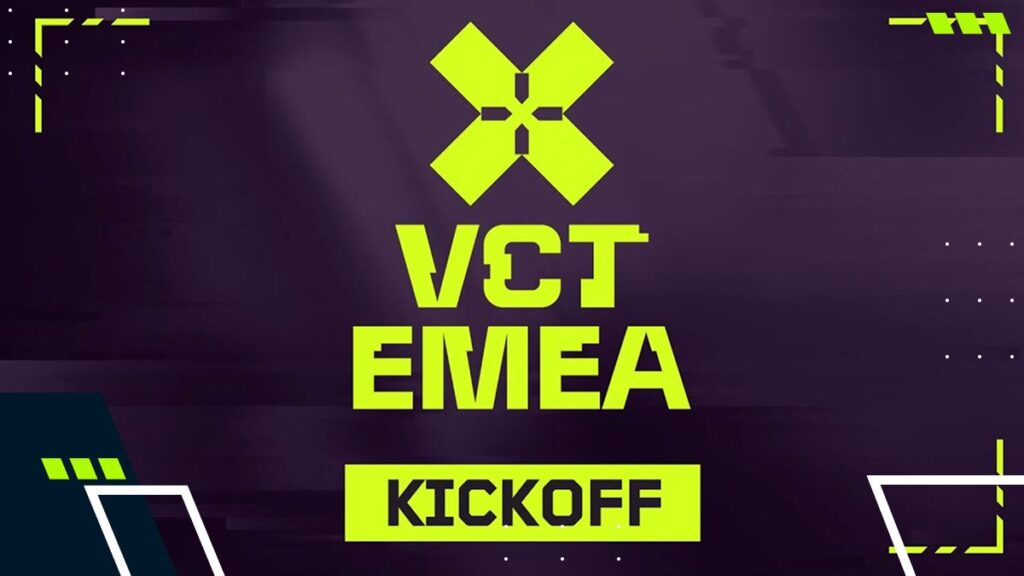 VCT 2026 EMEA Kickoff overview graphic highlighting tournament dates, format, teams, and how to watch VALORANT matches live