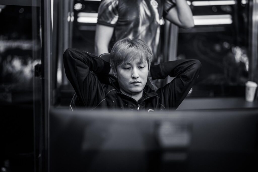 Wang "Ame" Chunyu playing carry for Xtreme Gaming at a professional Dota 2 tournament