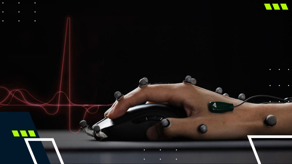 ZOWIE sports science testing hand muscle activity and click precision during esports mouse performance analysis