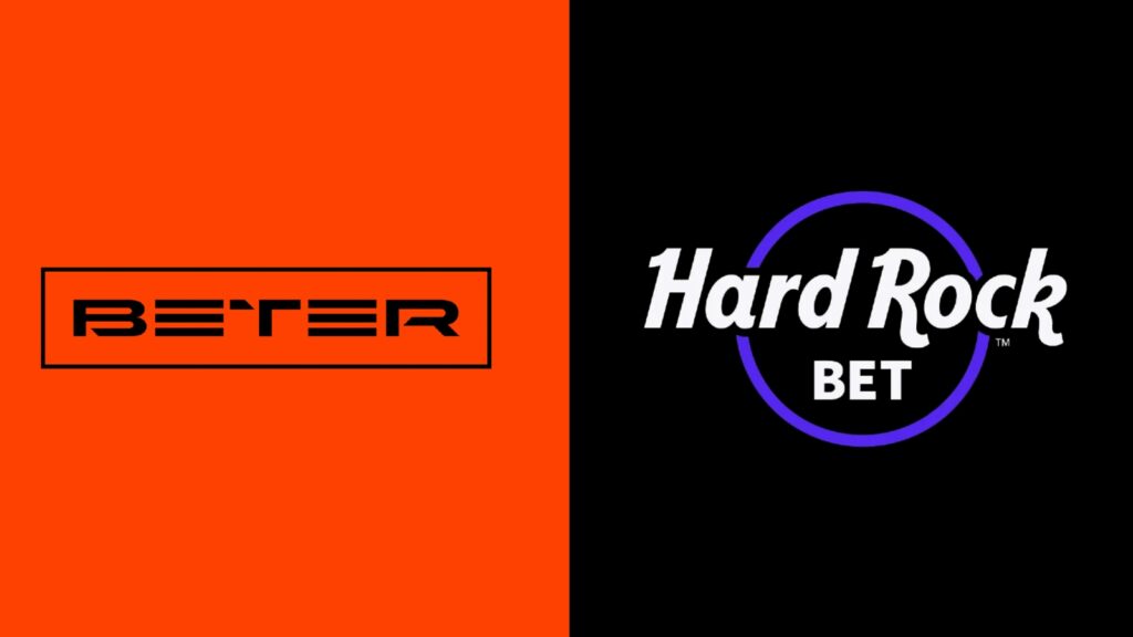 beter and hard rock bet logos side by side
