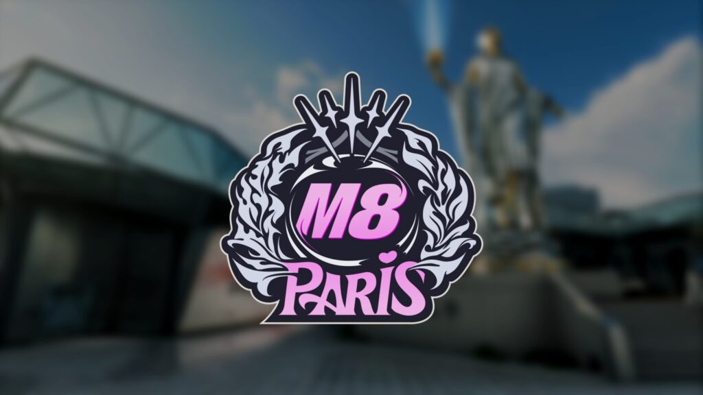 Paris Gentle Mates logo over blurred background of The Forge map in Black Ops 7