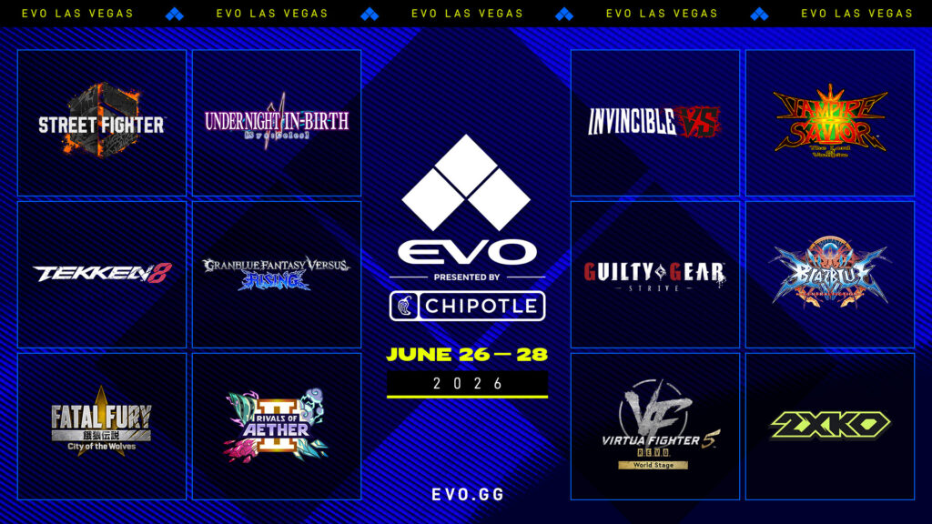 Evo Vegas 2026 games lineup