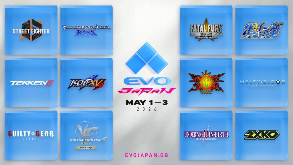 Evo Japan 2026 games lineup