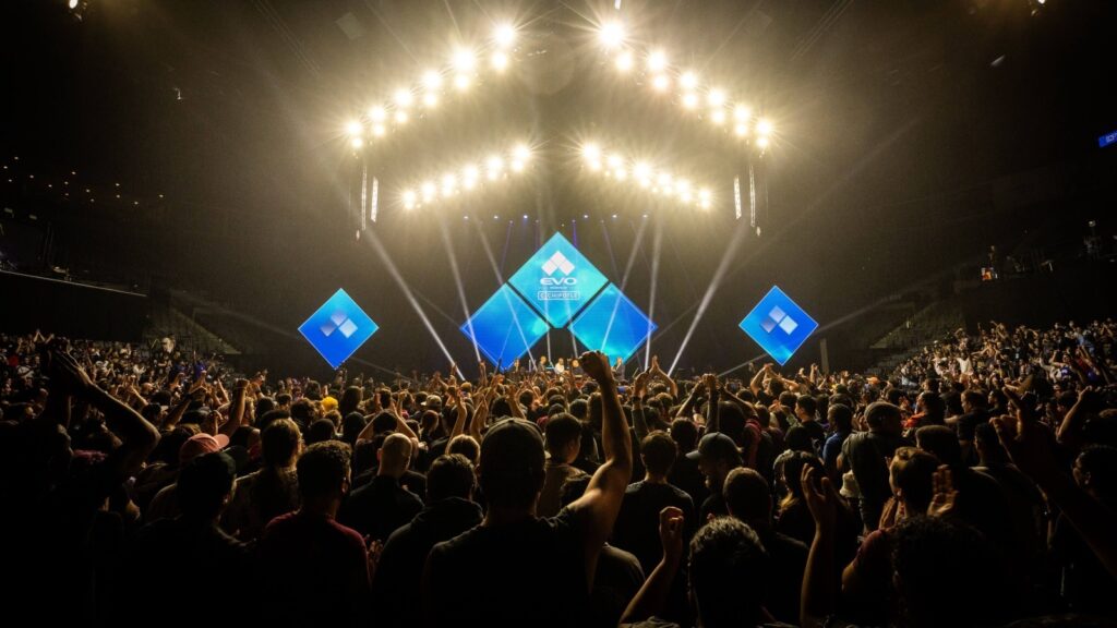 Evo main stage fighting games event