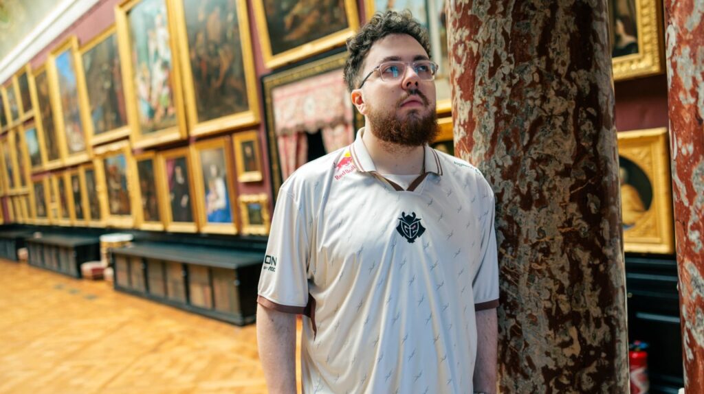 G2 Esports player leaf poses during the 2025 VALORANT Champions Tour season