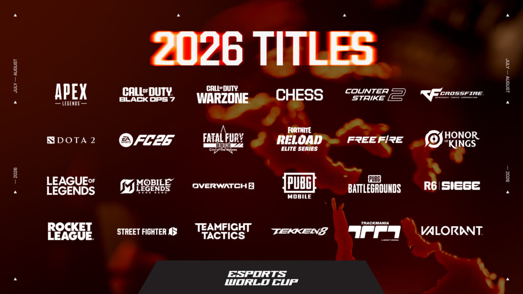 esports world cup 2026 all games graphic