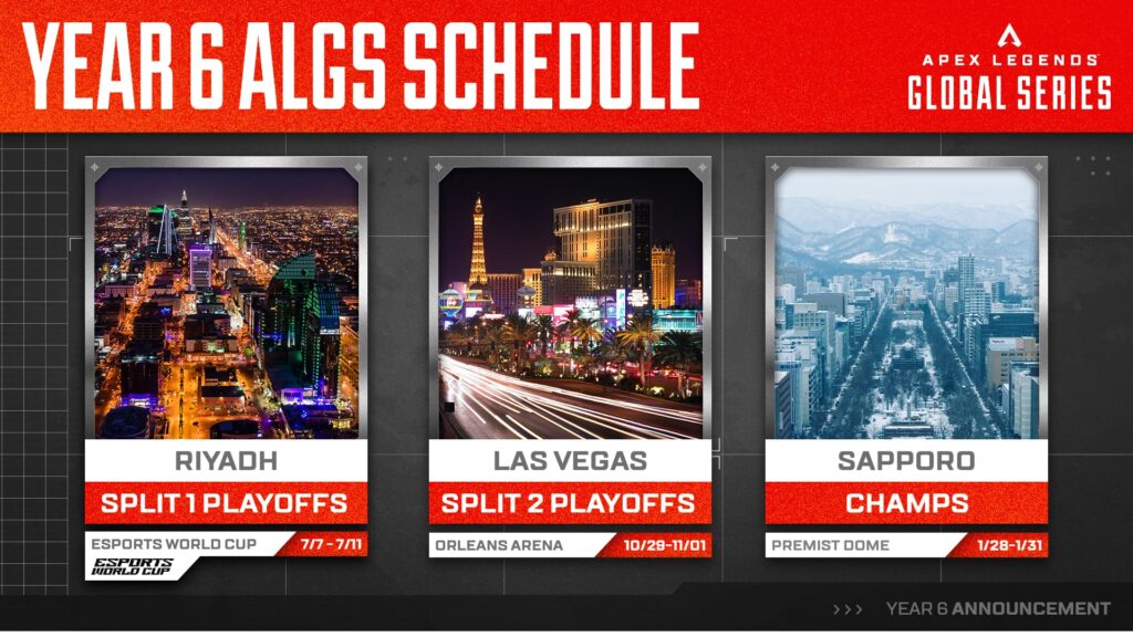 Year 6 ALGS Schedule graphic