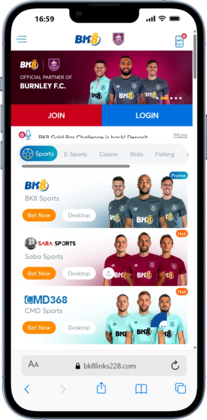 BK8 Malaysia betting site homepage screenshot