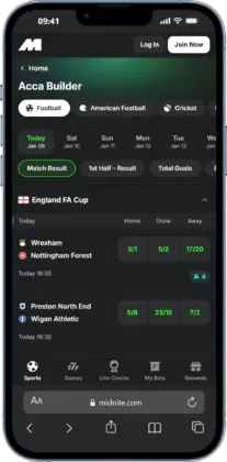 Betting Sites Not on GamStop Midnite 2