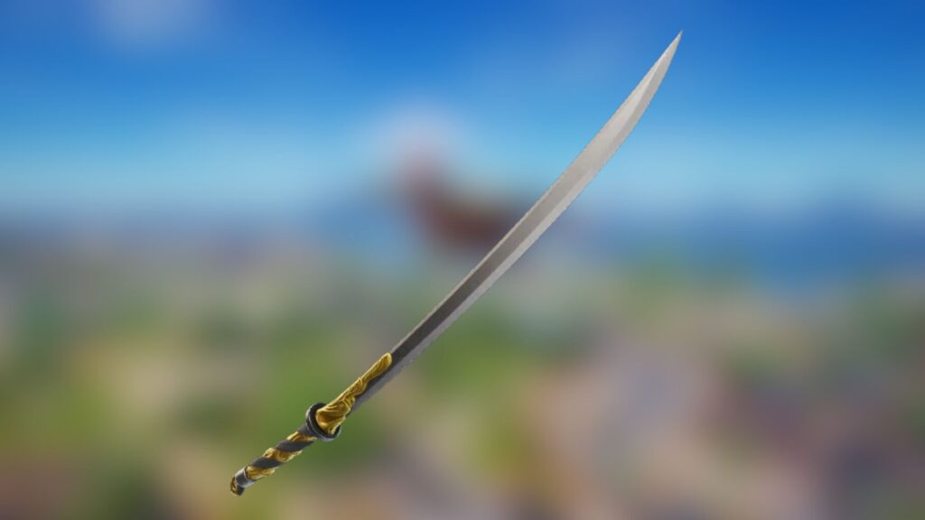 Forsaken Bow Blade weapon shown in Fortnite Chapter 7, a key mobility and melee item in aggressive loadouts.