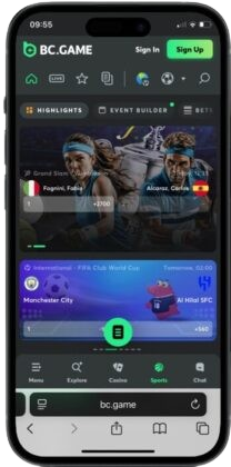 BC.Game homepage - Bitcoin sportsbooks