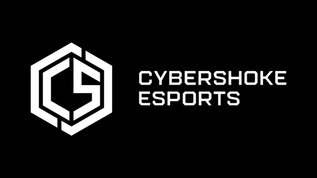 cybershoke esports logo on black background