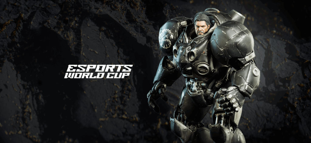 starcraft 2 character at esports world cup graphic