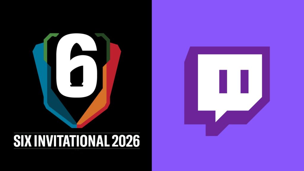 six invitational 2026 logo with twitch logo