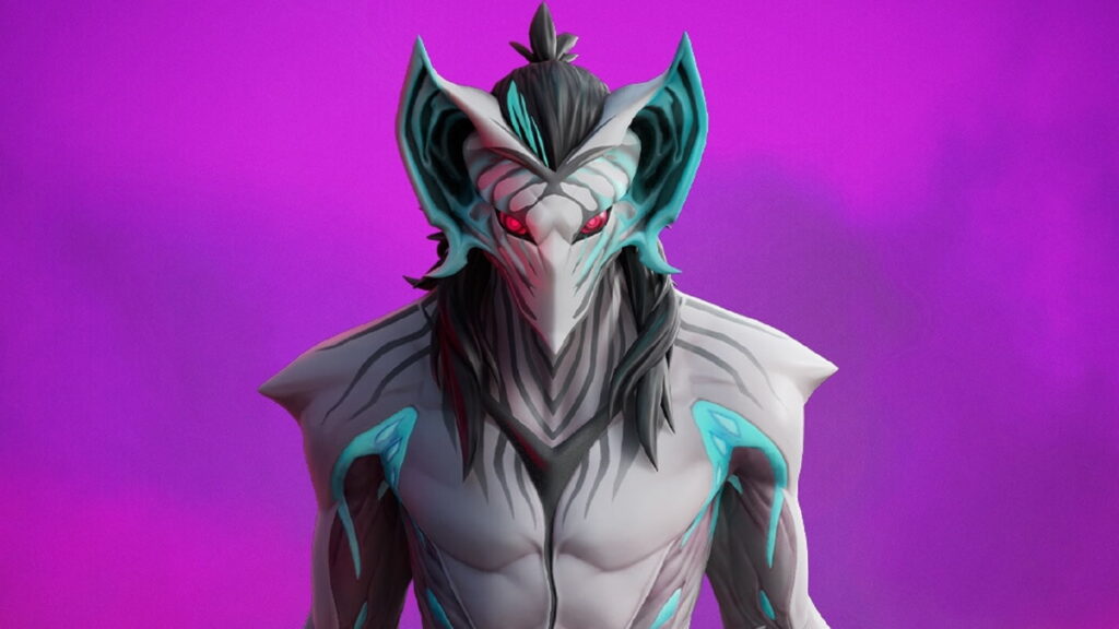 Kado Thorne Fortnite skin shown in close-up with a masked face and glowing eyes