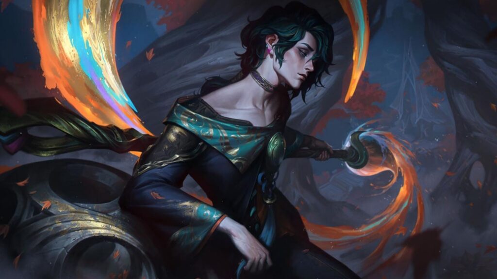Stylized League of Legends champion artwork used to illustrate a patch preview, showing a mage-like character with swirling magic to represent upcoming system and balance adjustments in Patch 26.4.