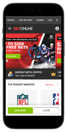 betonline homepage - texas betting apps