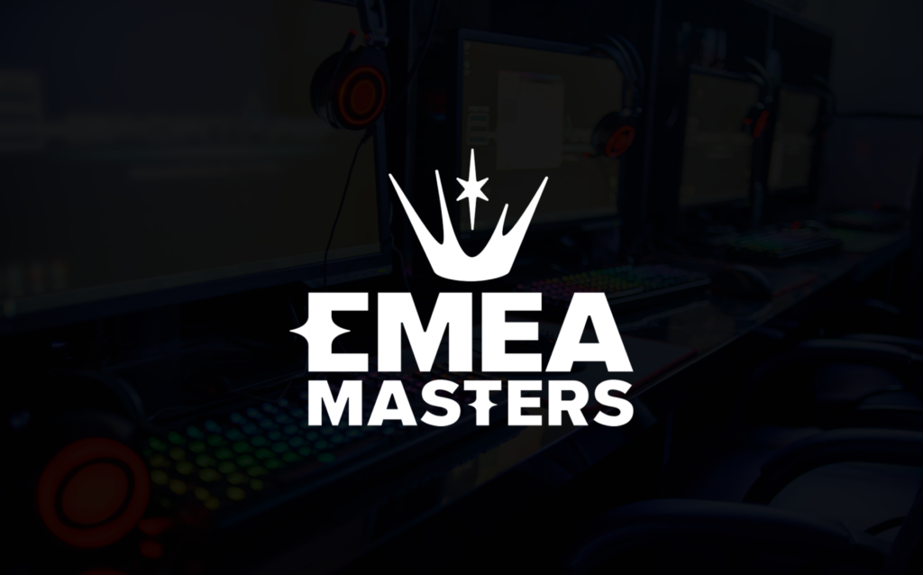 EMEA Masters logo on black background
