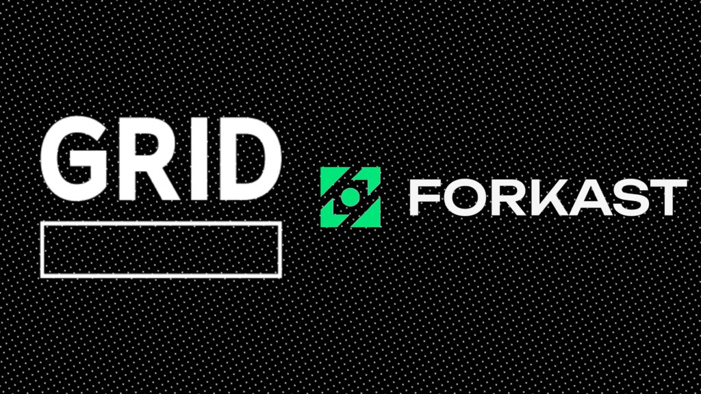 grid esports and forkast logos side by side