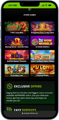 sites like bovada - raging bull