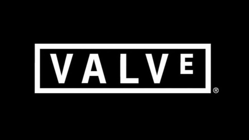 Valve logo on black background