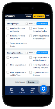 betus boxing odds page - Online boxing betting sites