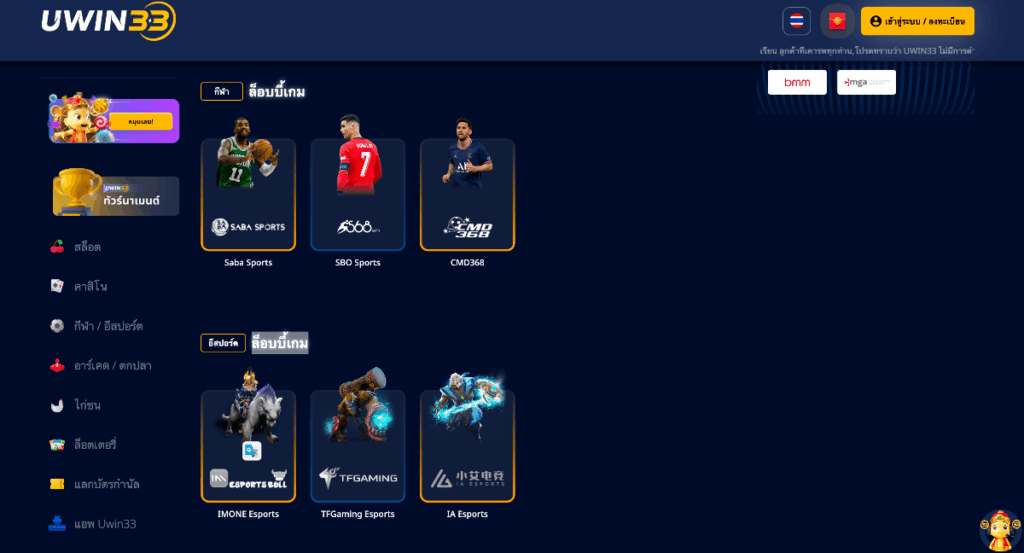 การเดิมพันอีสปอร์ตบน Uwin33