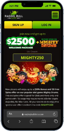Raging Bull Casino - best fast payout casino for bonuses